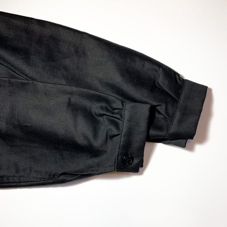 1940〜50's French Unknown Black Moleskin Jacket Deadstock