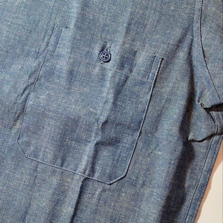 1970's US.NAVY Chambray L/S Shirt Deadstock