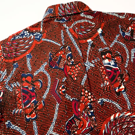 1960's Wm.F.Powers&Co. Batik S/S Shirt