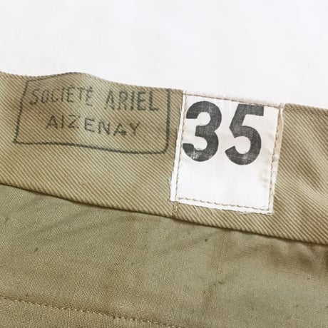 1950〜60's French Army M-52 Chino Trousers Deadstock
