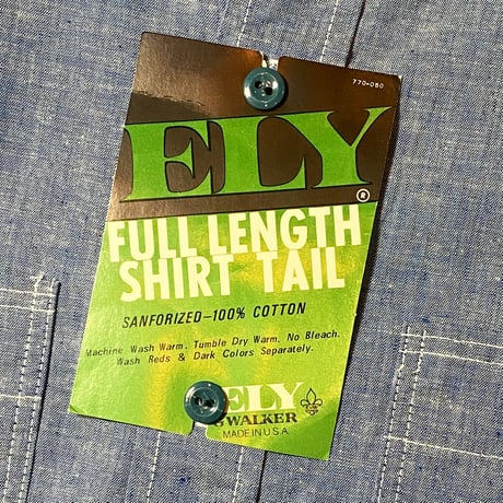 1970〜80's ELY Chambray L/S Shirt Deadstock
