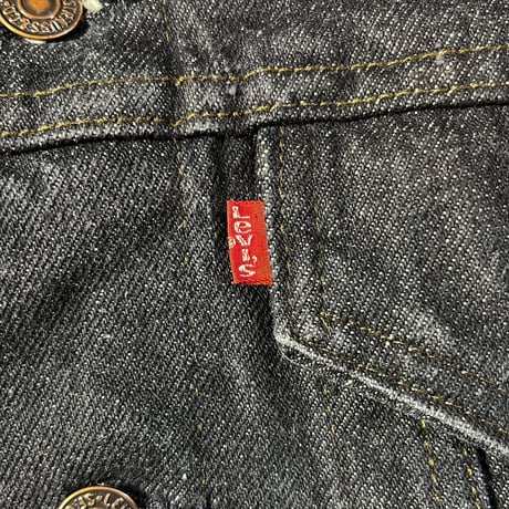1980's Levi's 70506 Black Denim Jacket