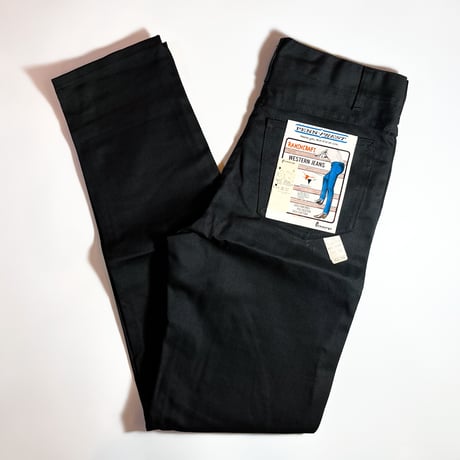 1960's RANCHCRAFT Black Tapered Pants Deadstock