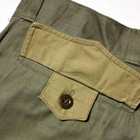 1950〜60's French Army M-47 Herringbone Trousers Deadstock