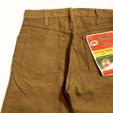 1960's BRIARC LIFF Tapered Pants Deadstock