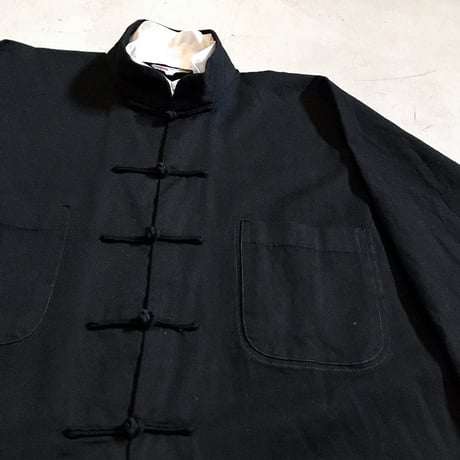 1970's Rose China Jacket Black