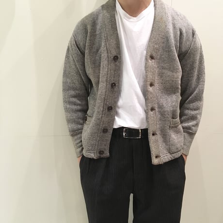 1940〜50's Unknown Salt&Pepper Sweat Cardigan