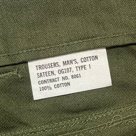 1960's US.ARMY Utility Trousers Deadstock