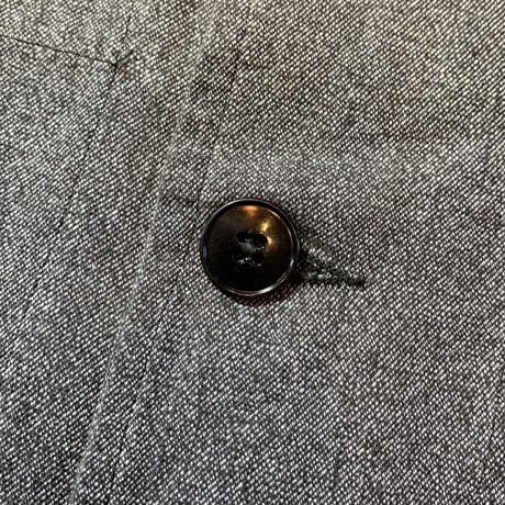 1940〜50's French Unknown Black Chambray Atelier Coat Deadstock