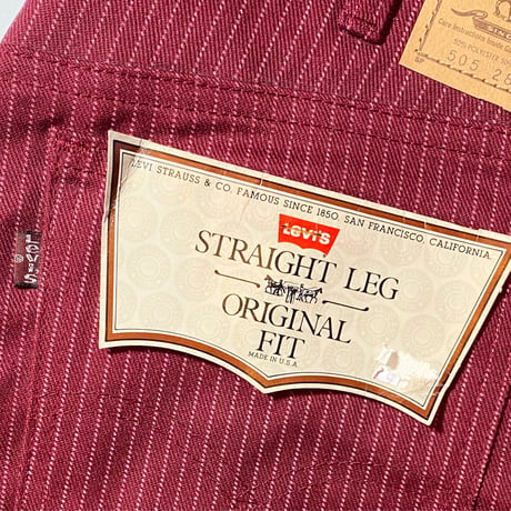 1980's Levi's 505 Pin Stripe Pants Deadstock