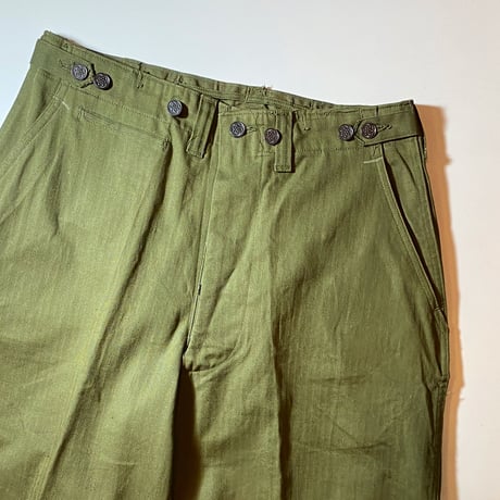 1940's US.ARMY M-43 Herringbone Field Trousers Deadstock