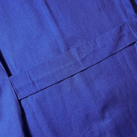 1950's French Unknown Blue Chambray Atelier Coat Deadstock