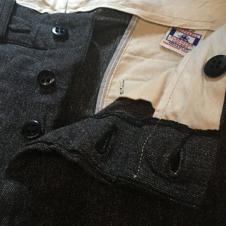 1940's〜 Unknown Black Chambray Trousers