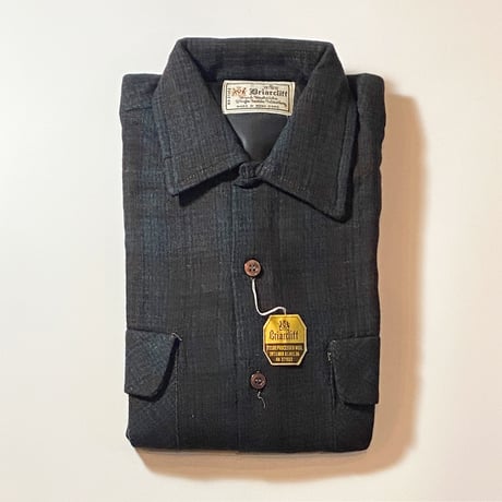 1970's Briarcliff Wool L/S Shirt Deadstock