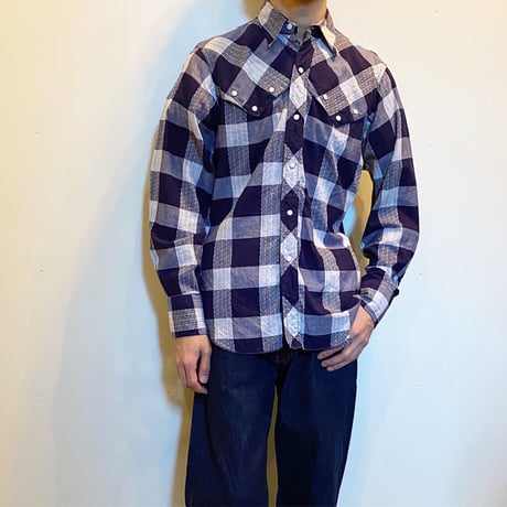 1960's H BAR C Western L/S Shirt