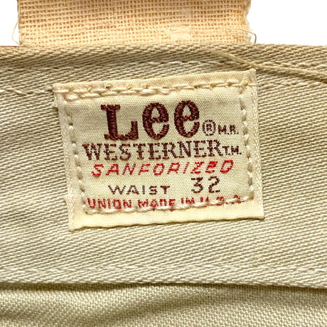1960's〜 Lee WESTERNER Tapered Pants Deadstock