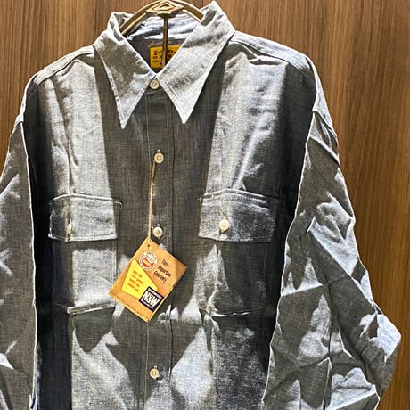 1950〜60's N&W Chambray L/S Shirt Deadstock