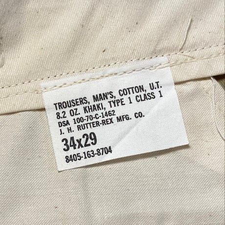 1970's US.ARMY Chino Trousers Deadstock