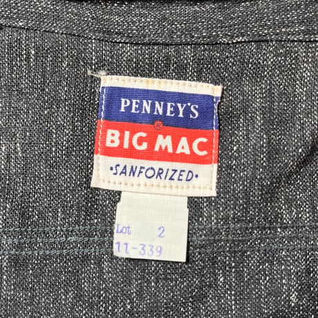 1950's BIG MAC Black Chambray L/S Shirt Deadstock