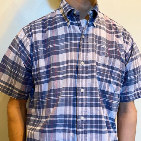 1960's Enro Indian Madras S/S Shirt