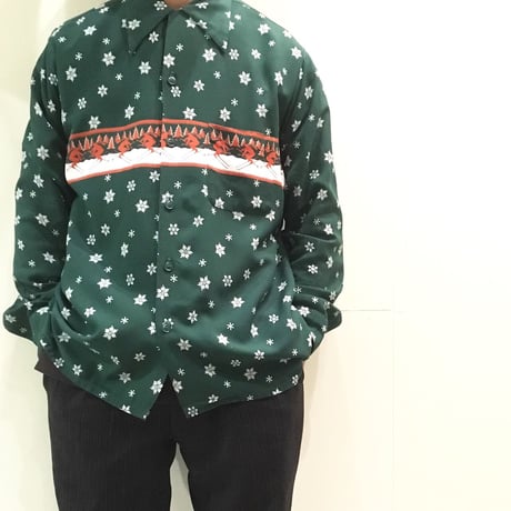 1950's DONEGAL Rayon L/S Shirt