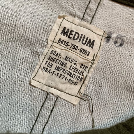 1960's US.ARMY Gas Protective Coat Deadstock