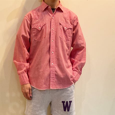 1960's H BAR C Western L/S Shirt Deadstock