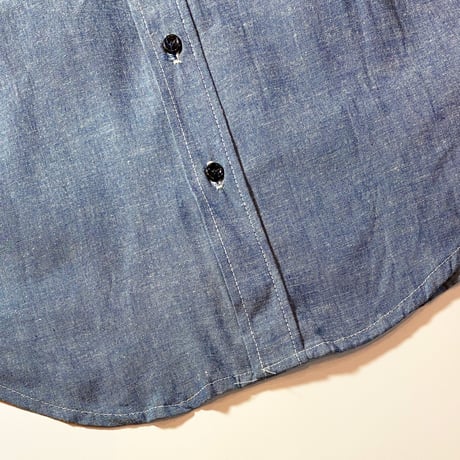 1980's FIVE BROTHER Chambray L/S Shirt