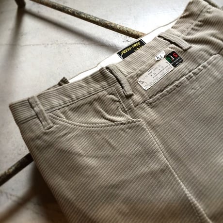 1960's h.i.s Corduroy Tapered Pants Deadstock
