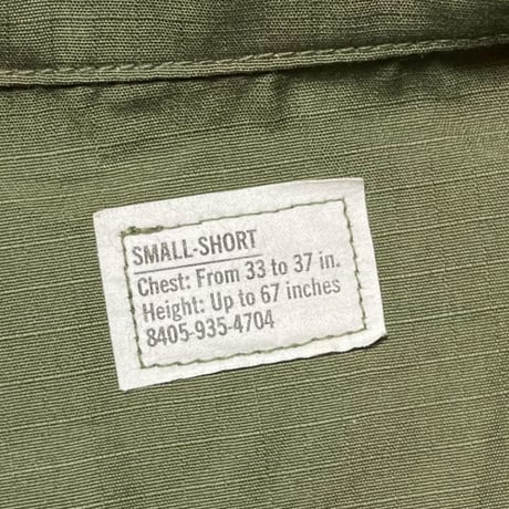 1970's US.ARMY Jungle Fatigue 4th Jacket Deadstock