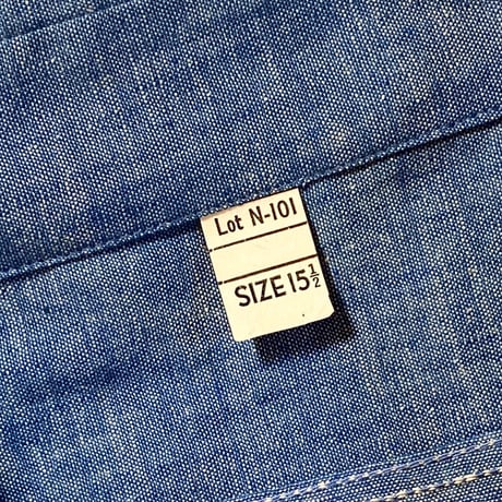 1960's Unknown Chambray L/S Shirt Deadstock