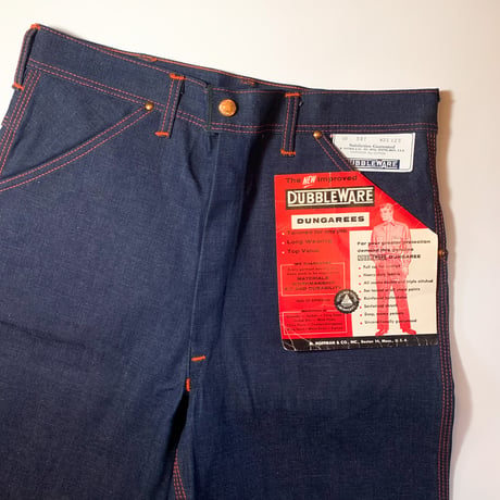 1960's DUBBLE WARE Denim Painter Pants Deadstock