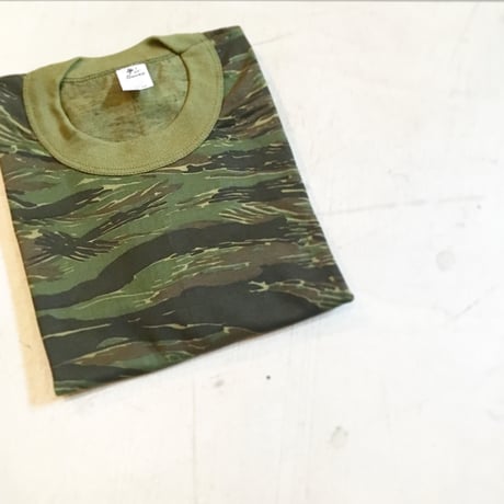 1980's Tee Swing Tiger Stripe Printed Tee Deadstock