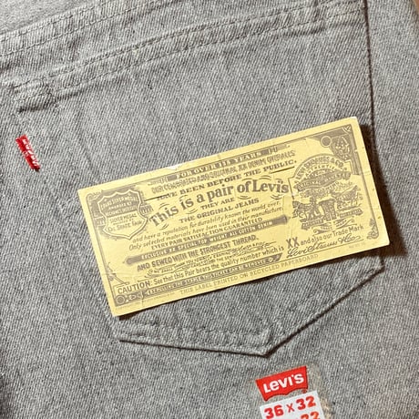 1990's Levi's 501 Gray Denim Pants Deadstock
