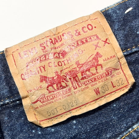 1980's Levi's 501 Galactic Washed Denim Pants
