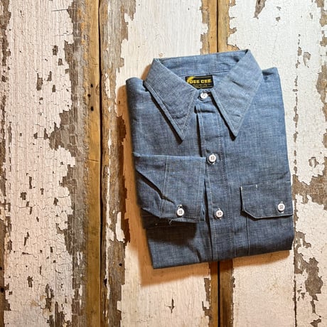 1970's DEE CEE Chambray L/S Shirt Deadstock