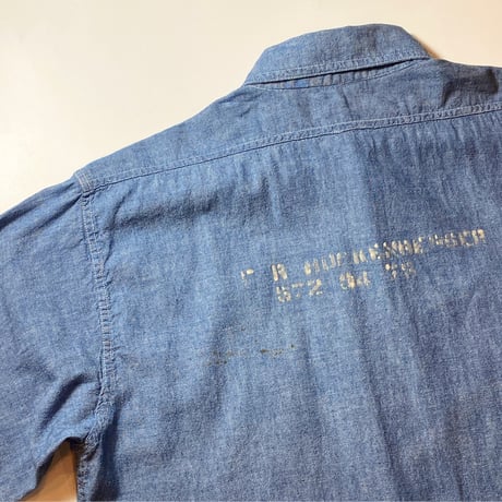 1940's US.NAVY Chambray L/S Shirt