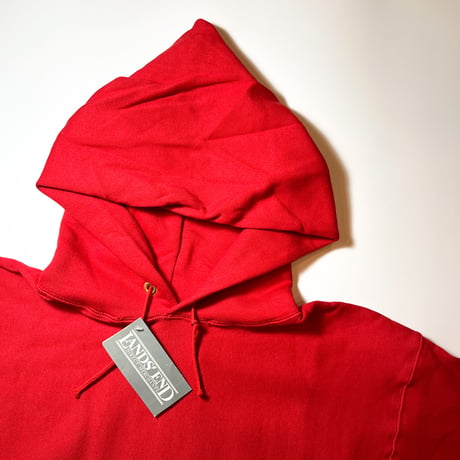 1980's LANDS' END×Champion Reverse Weave Sweat Parka Deadstock