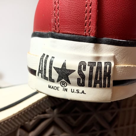 1990's CONVERSE ALL STAR Leather Hi Deadstock