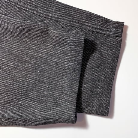 1950's French Unknown Black Chambray Atelier Coat