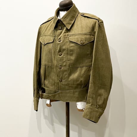 1940's British Army Green Denim Jacket Deadstock