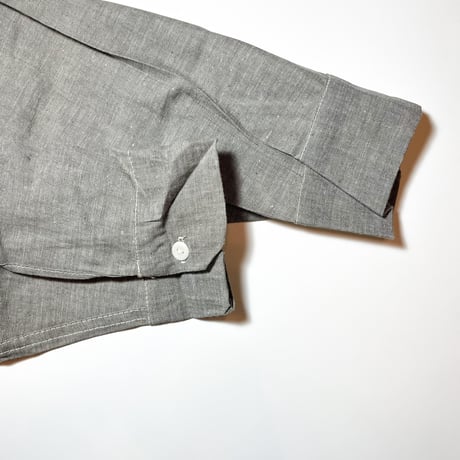 1950〜60's Unknown Gray Chambray L/S Shirt Deadstock