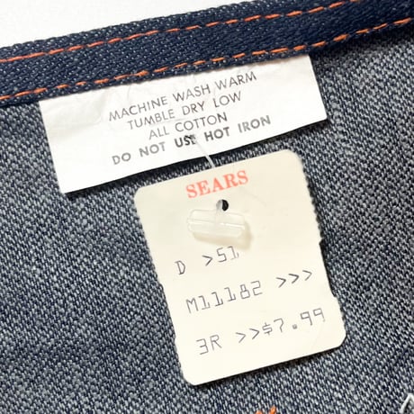 1960's BEN DAVIS Denim Apron Deadstock