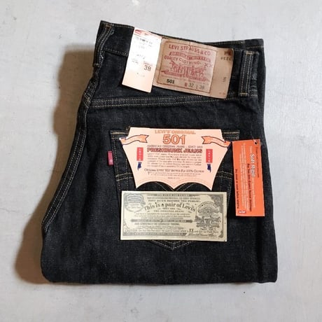 1980〜90's Levi's 501 Black Denim Pants Deadstock