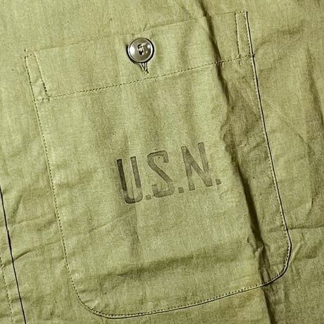 1940's US.NAVY N-3 Poplin L/S Shirt Deadstock