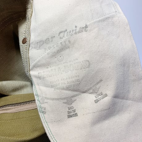 1960's Stephens Brown Denim Tapered Pants Deadstock