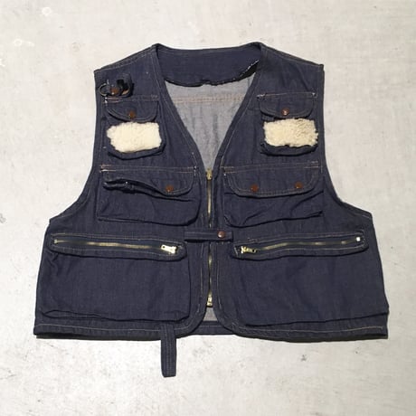 1970's Unknown Denim Fishing Vest