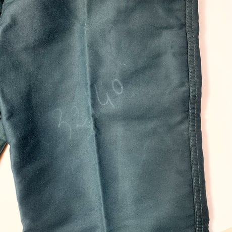1970's Le Mont Carmel Green Moleskin Trousers Deadstock