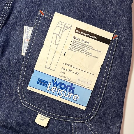 1970's Sears Denim Painter Pants Deadstock