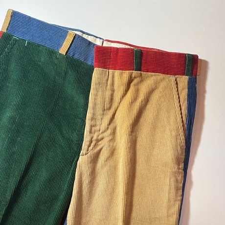 1970〜80's Brooks Brothers Crazy Pattern Corduroy Pants Deadstock